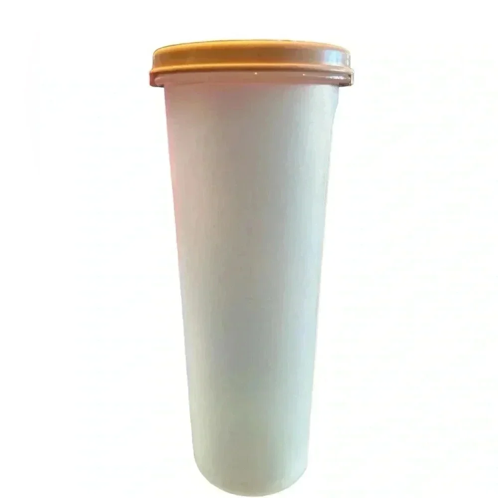 Vintage Tupperware #1643-18 Modular Mate Keeper with Pink Lid 1607-7 30 Fluid Oz